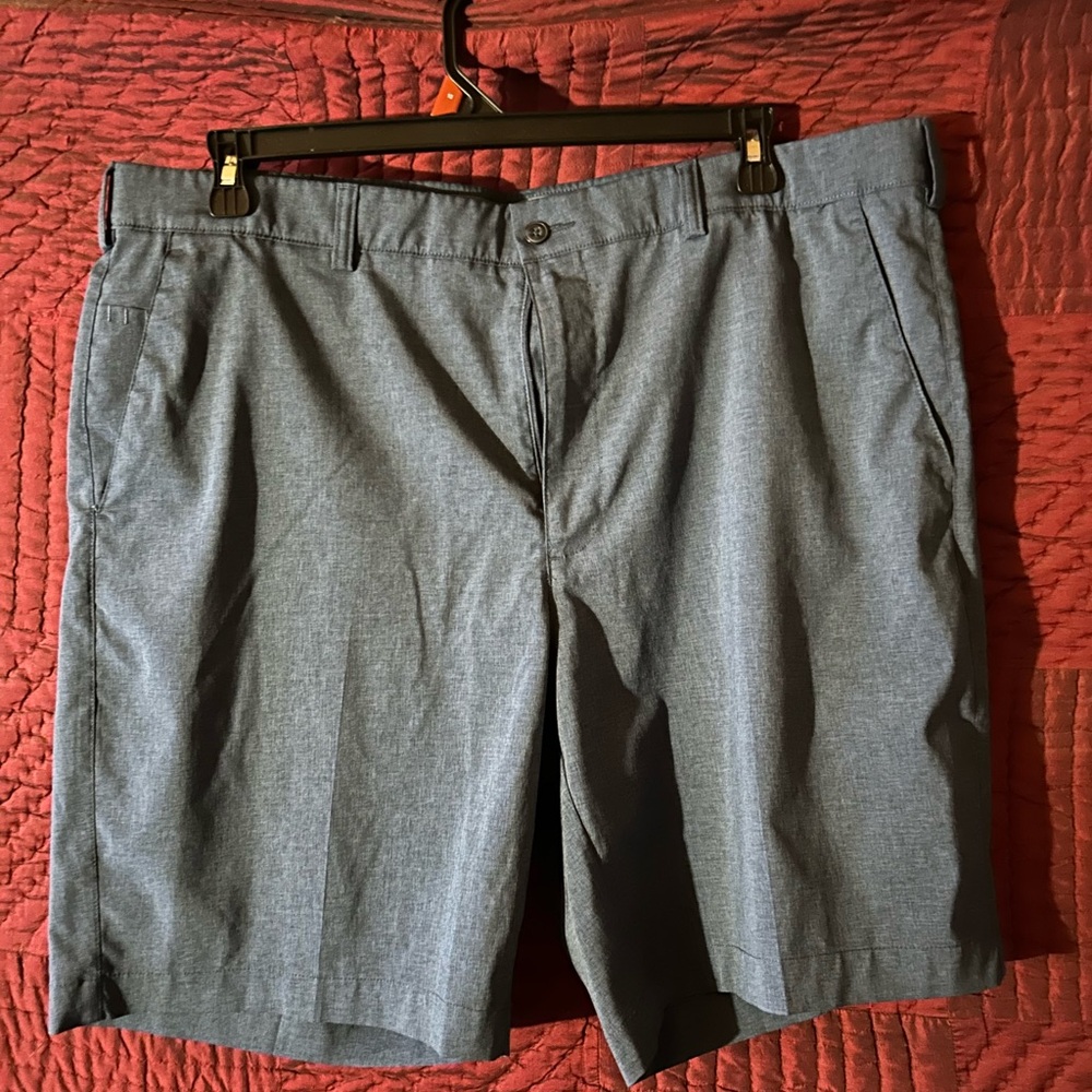 PGA Tour Men's Blue Flat Front Shorts